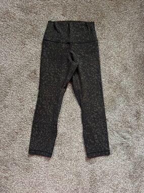 Lululemon Align Crop Pant 21" Wild Thing Camo Dark Olive Multi